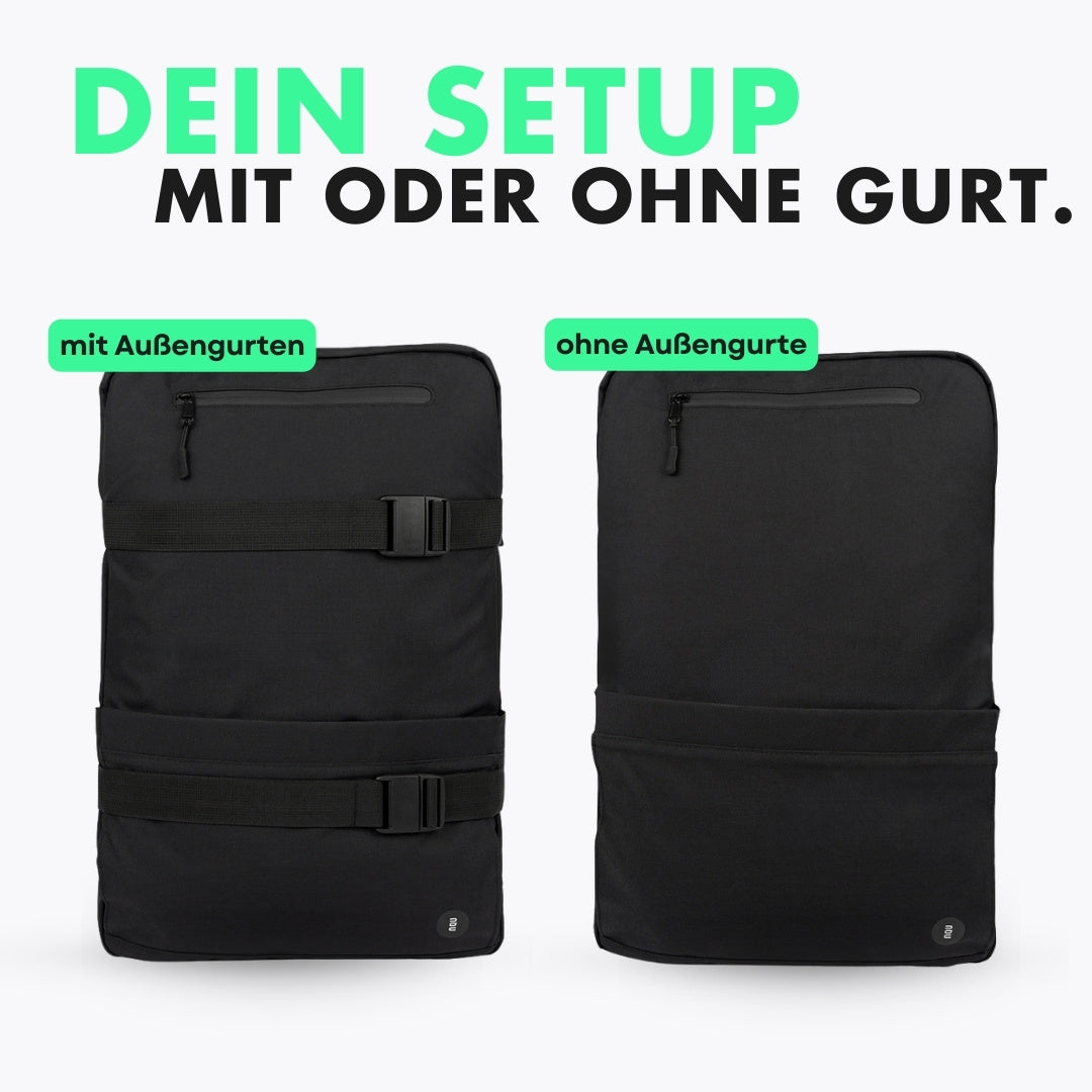 newqu nq1 modular backpack daypack travelbackpack straps setup
