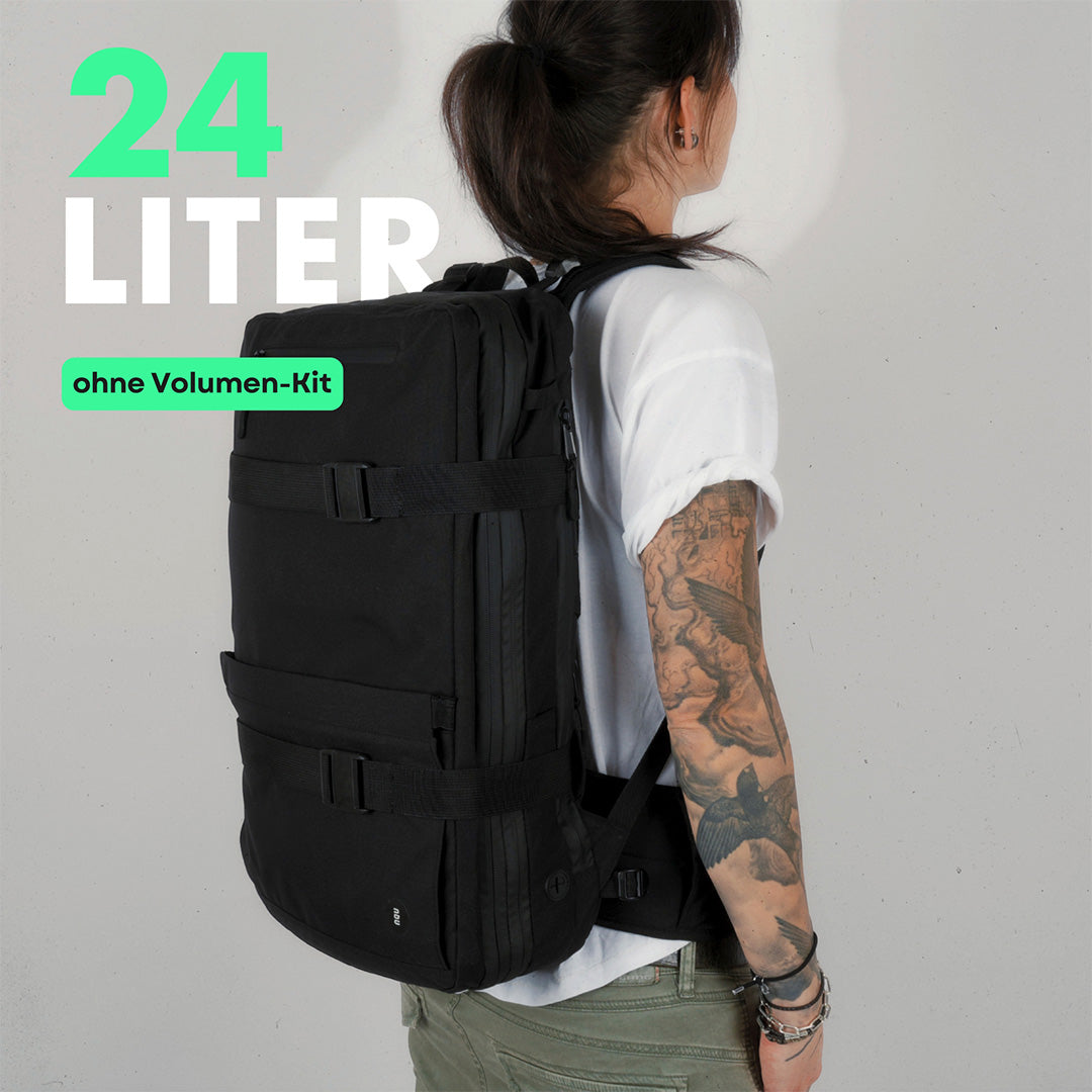 newqu nq1 modular backpack daypack travelbackpack frontbag 24liter