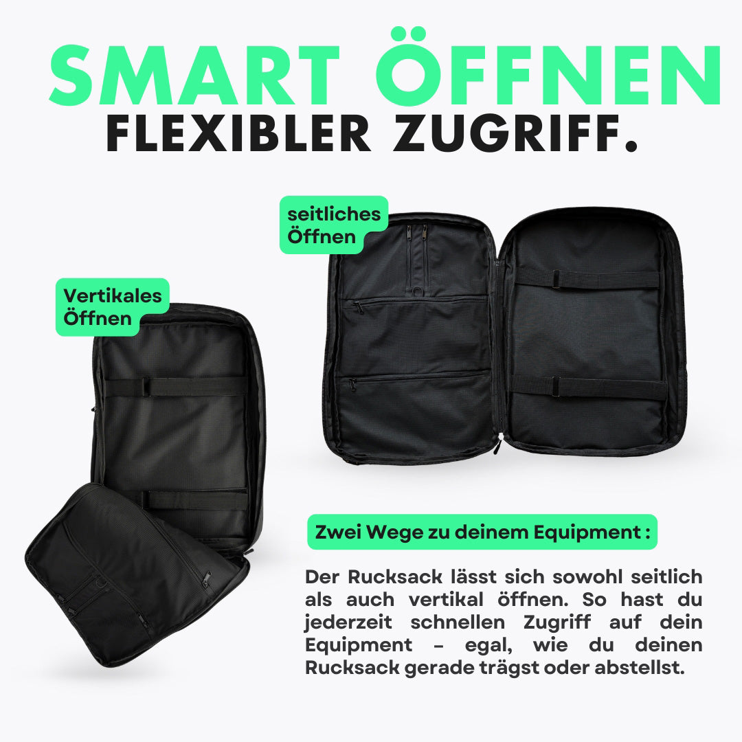 newqu nq1 modular backpack daypack travelbackpack flexible opening