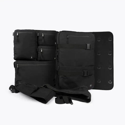 NEWQU NQ1 Modularer Rucksack im Bundle mit NQ1 PackPlate, NQ1 Module Compact, Medium und Max, Volumen-Kit S und L und Tragegurt