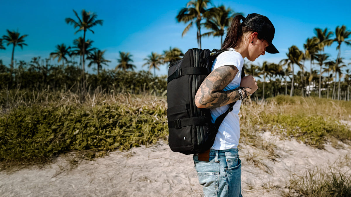 NQ1 Rucksack am Strand
