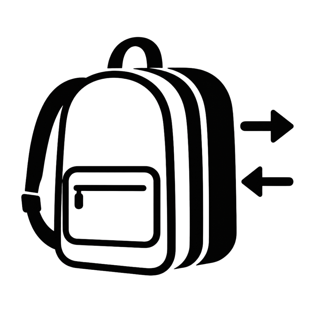 NQ1 Modularer Rucksack Volumenerweiterung Icon